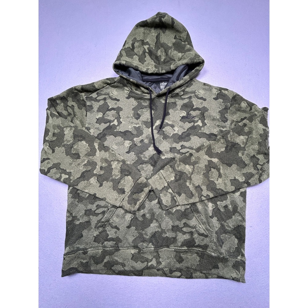 Spalding Hoodie 100% Polyester Camo Green Large Mens
